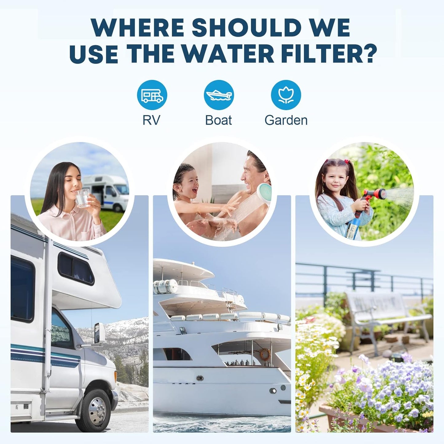 Kohree RV Water Hose with Storage Bag
