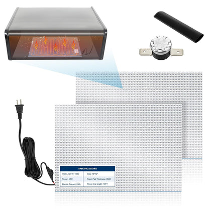 Kohree RV Holding Tank Heater Pad Use with Up to 50 Gallons Fresh Water, AC 110-125V 12" x 18" Holding Tank Heating Pad with Thermostat Auto (2 Pack )