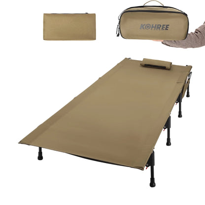 Kohree Cot Bed for Tent, Folding Portable Bed, Outdoor Folding Camping Bed for Sleeping Hiking Travel