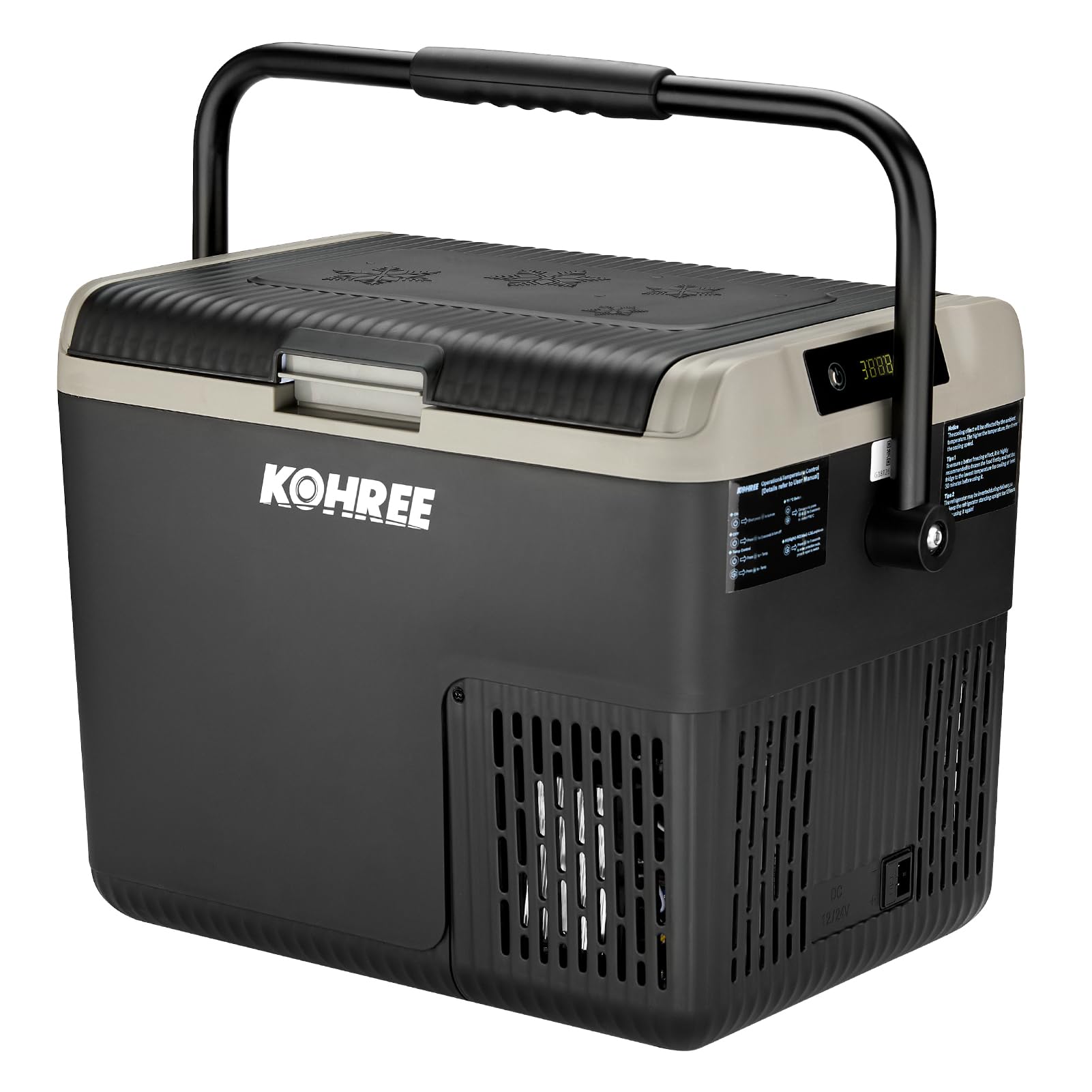 Kohree 12 Volt Car Refrigerator, 19QT (18L) Car Fridge with Large Hand