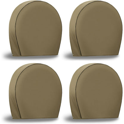 Kohree RV Tire Covers Set of 4, RV Wheel Cover for Travel Camper Trailer Truck SUV Motorhome