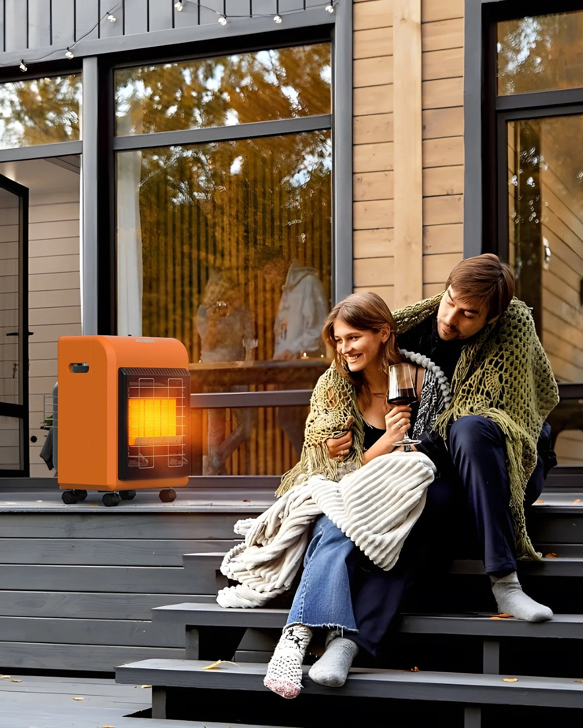 Kohree Propane Heater Portable 18000 BTU Cabinet Space Heater for Home ,Garage, Outdooor Sports ,Camping,RV,Fishing,Orange