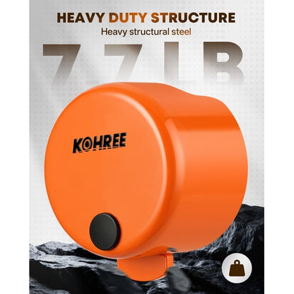 Kohree RV Trailer Hitch Locks Heavy Duty Trailer Coupler Lock Fits 2-5/16 inch, 1-7/8" Couplers with 4 Keys & 4 Dust Covers, Orange